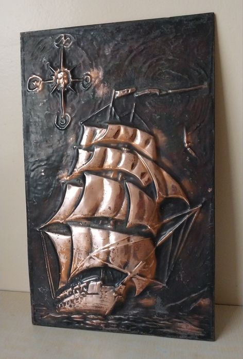 Чеканка Панно Парусник.Союзный.