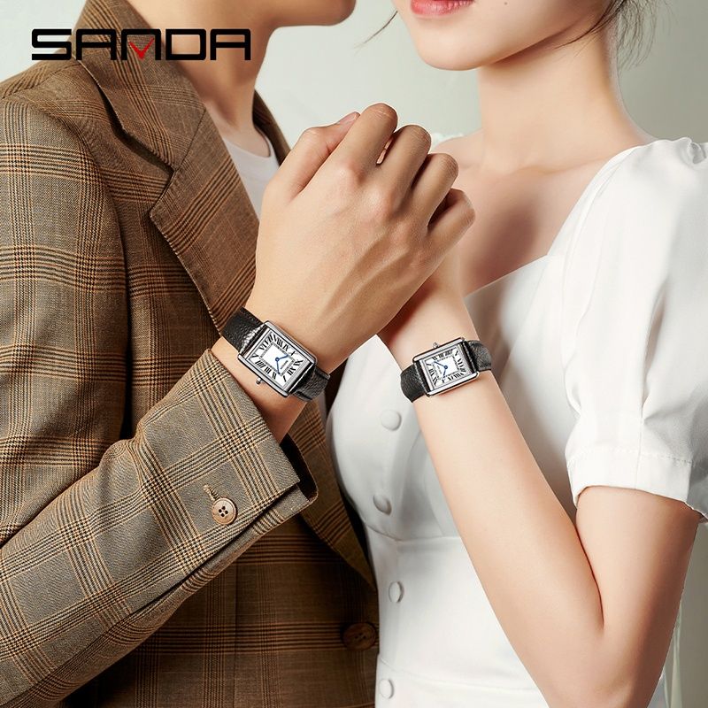 Часы Sanda Tank омаж на Cartier Tank, классический стиль