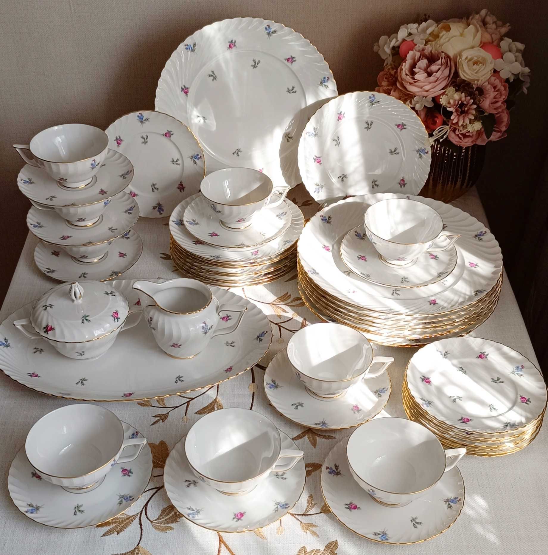 Чайно столовый сервиз Королевской мануфактуры Royal Tettau 1946-49 г