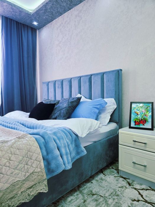 По суточная квартира для семьи loft blue and green