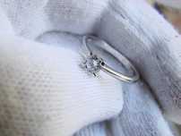 Inel Aur Alb 14K Cu Diamant Brill 0.35Ct. Inel De Logodna Aniversar un