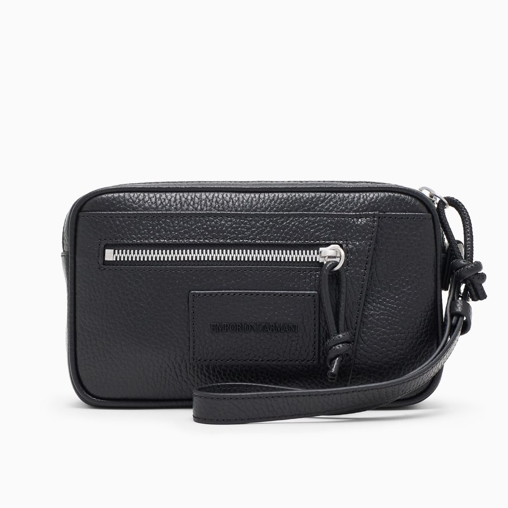 Оригинална мъжка кожена клъч чанта Emporio Armani