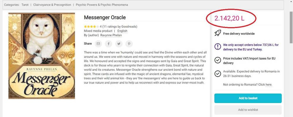 RAR Oracol MESAGER carti oracol,ed limitata,OUT OF PRINT,colectie,SIG