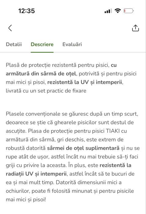 Plasa protectie pisici 10x3m - Produs sigilat