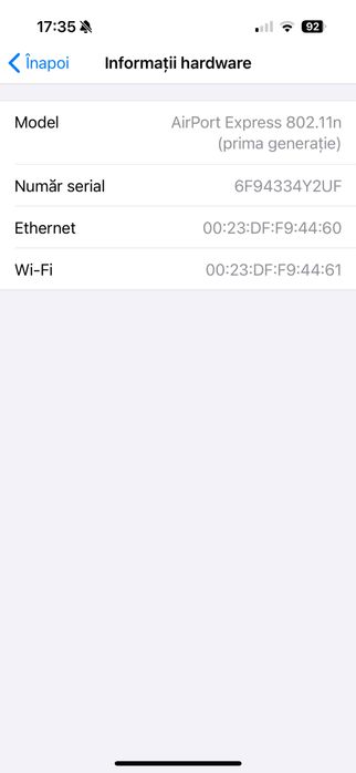 Apple AirPort Express Base Station Model No.: A1264