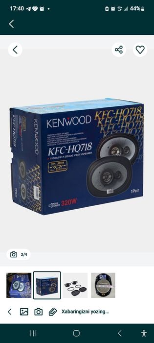 Kenvod 718 sotladi yangi ishlatlmagan patarginal 450ga beraman