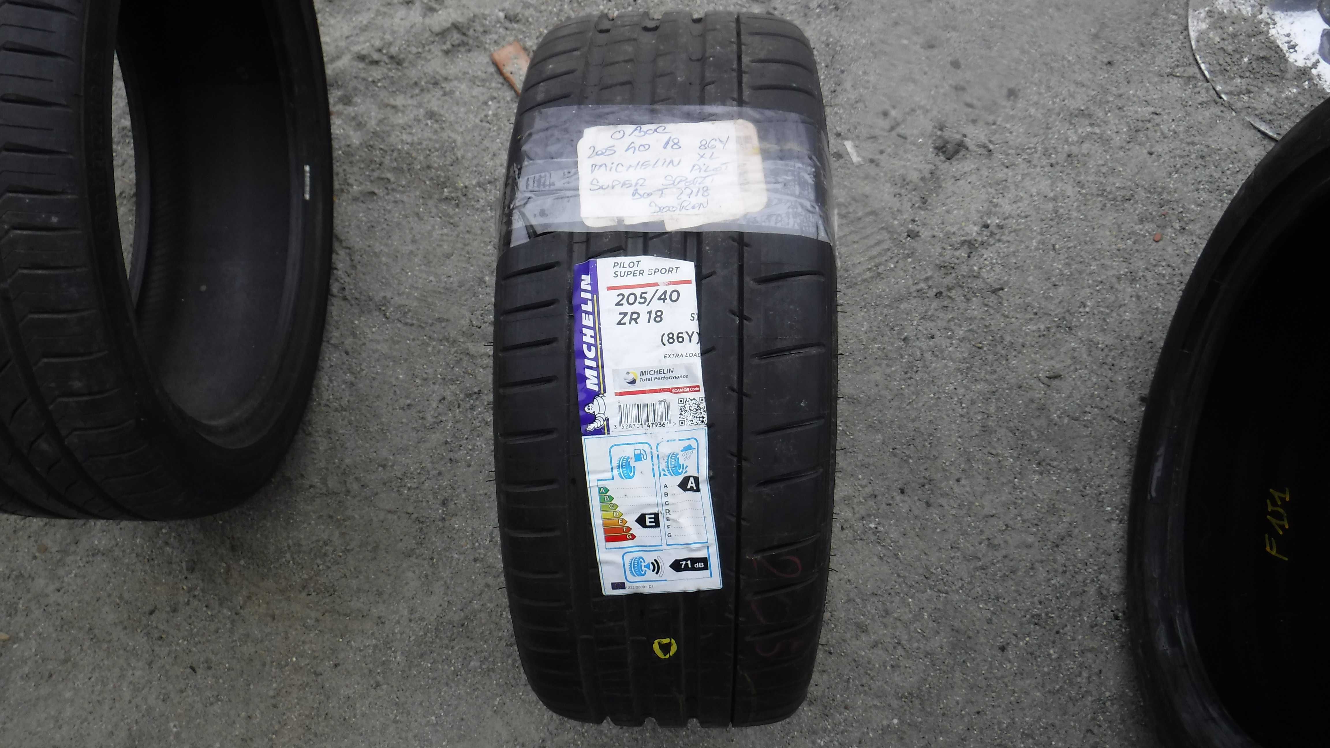 205 40 18  86Y Michelin Pilot  Super Sport  nou Dot 2718