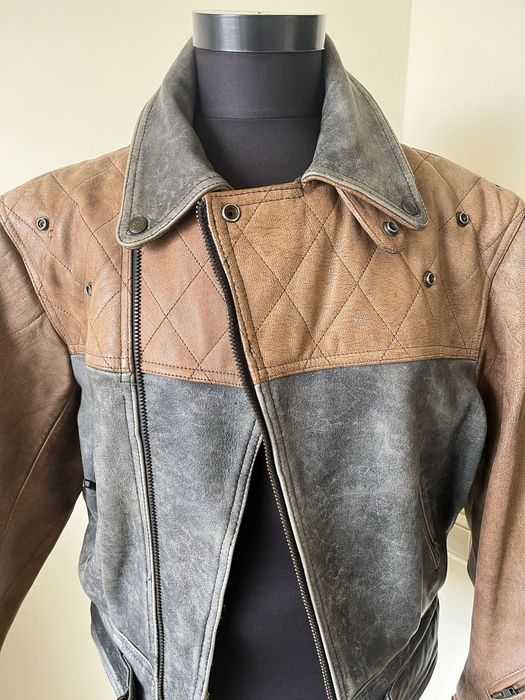 Geaca piele Schuh , model vintage