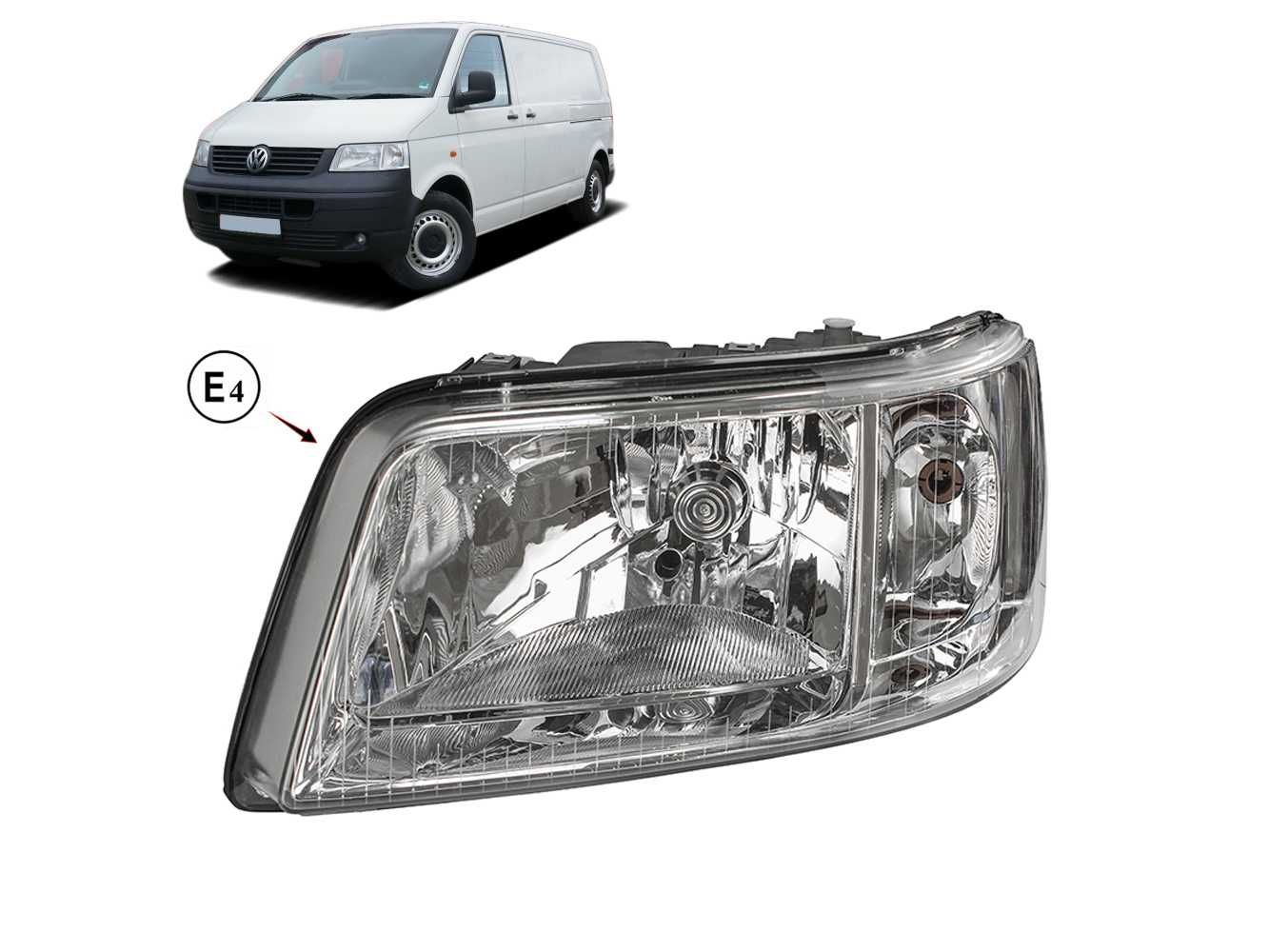 Фар Фарове E4 за бус VW Transporter Т5 с мотор 2003-2009г.