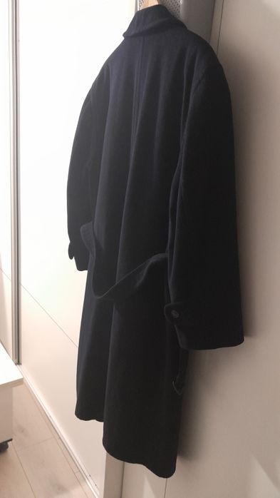Palton lung damă,Lână & Cashmere Bleumarin