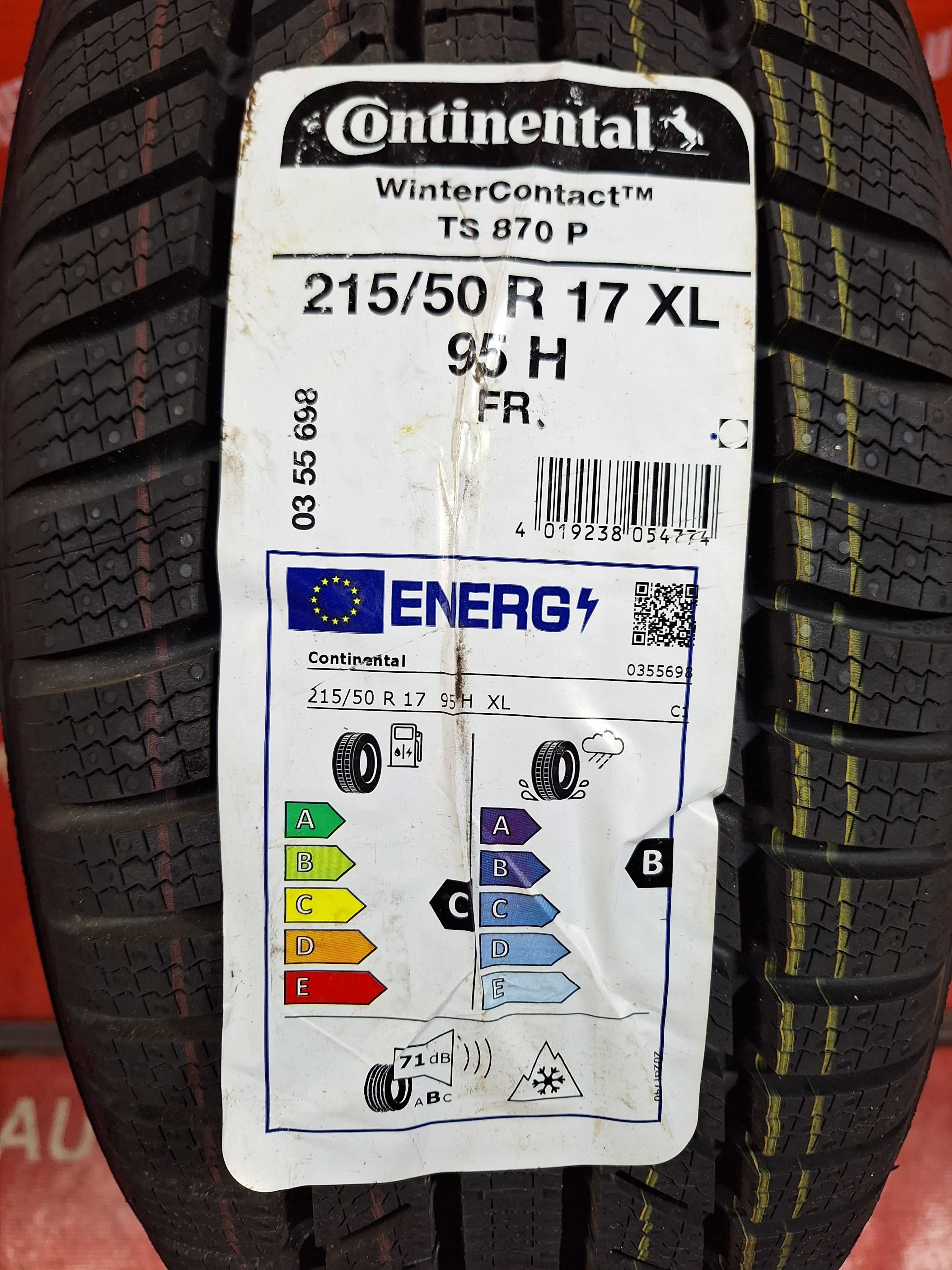 1 Anvelopa de IARNA - 215/50/17 - Continental TS870 - NOUA - DOT 2021