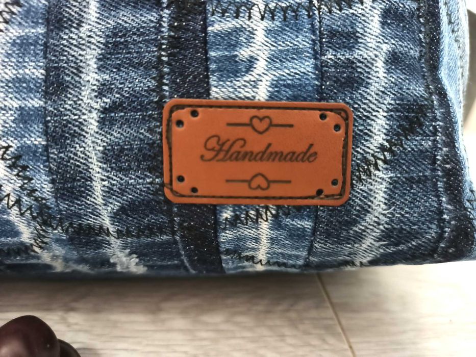 Ръчно изработена дънкова дамска чанта