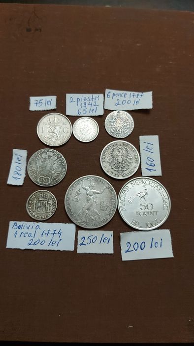 Monede vechi de  argint 25000 lei 1946