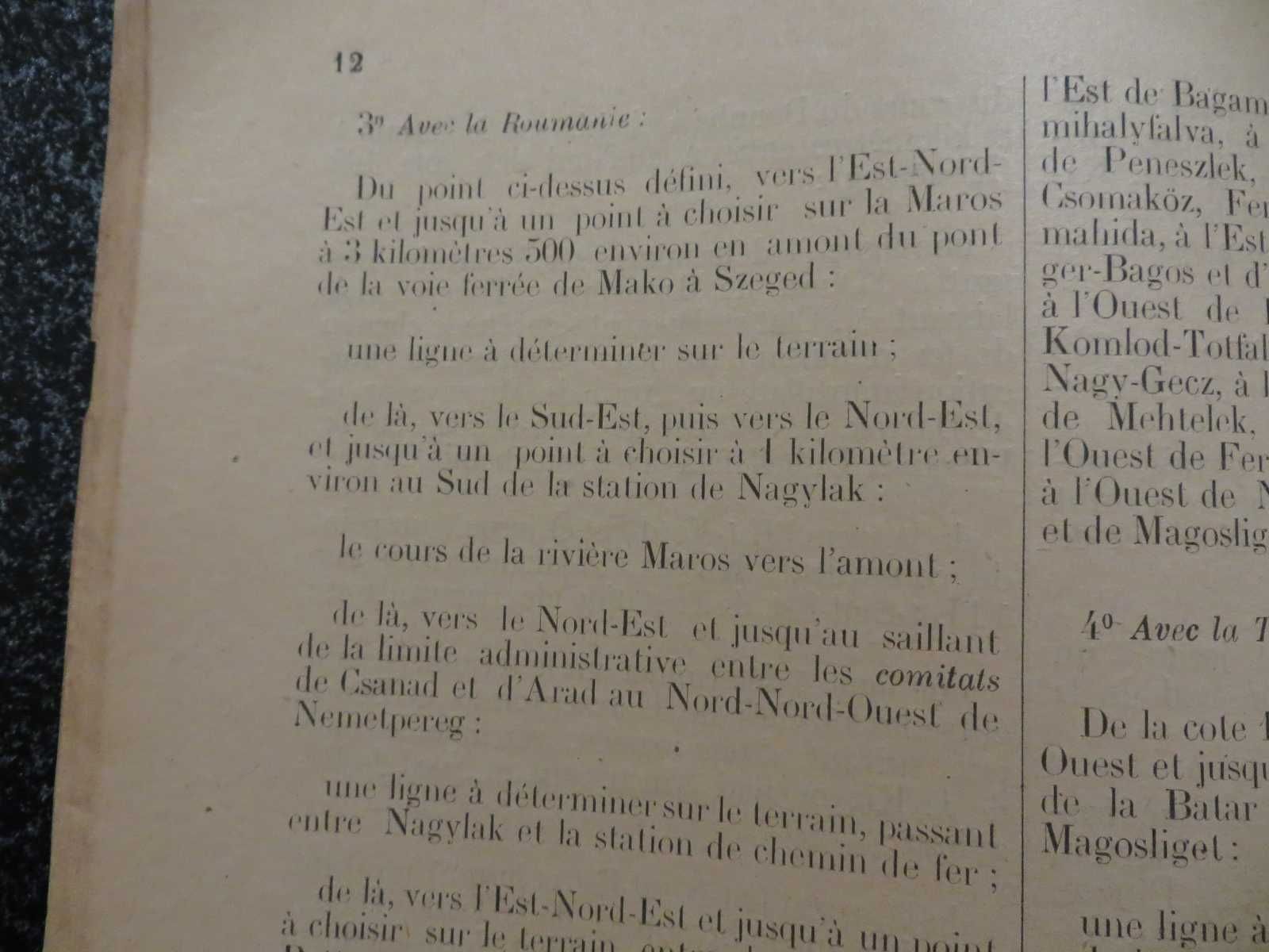 Tratat de pace intre puterile aliate si Ungaria Trianon 1919