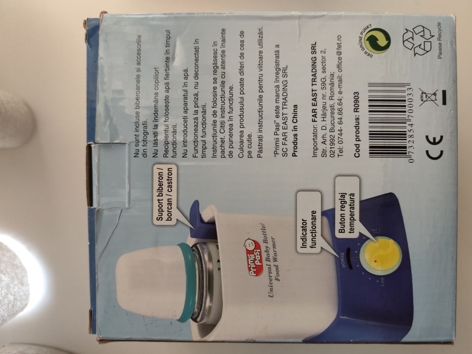 Incalzitor biberoane - primii pași