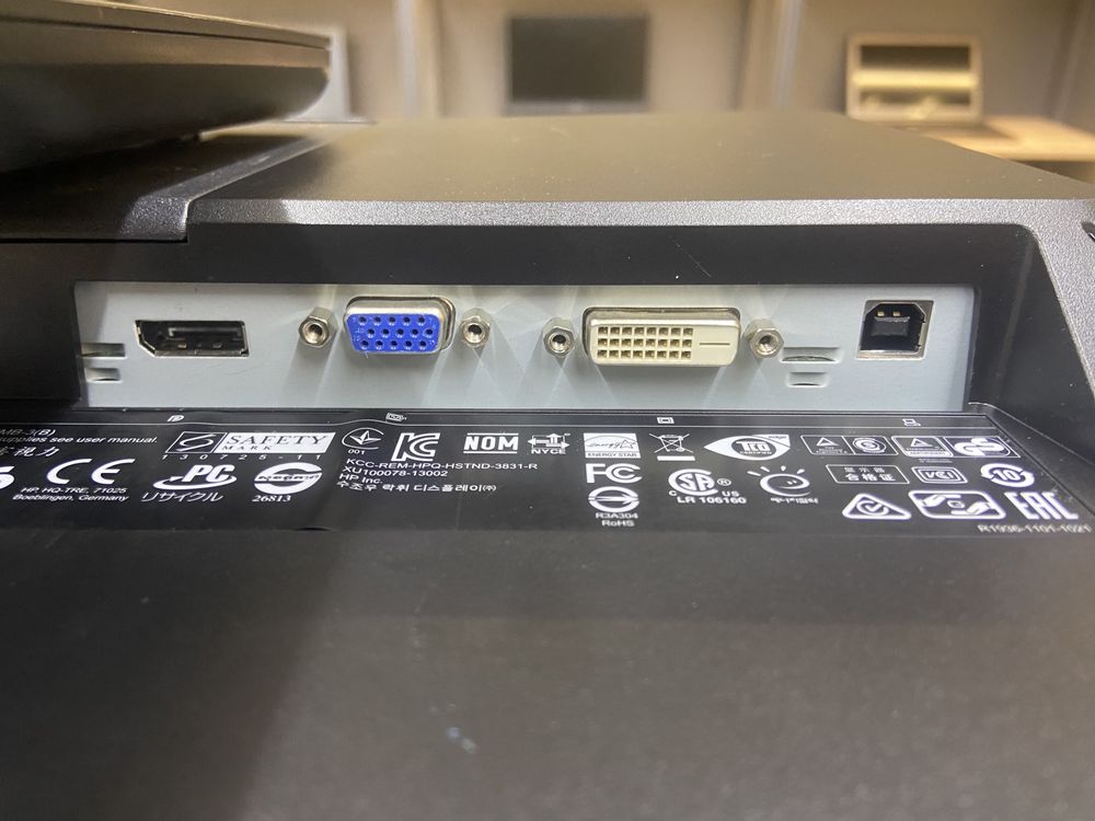 Монитор HP EliteDisplay - 27" FHD,75,DisplayPort,VGA,DVI