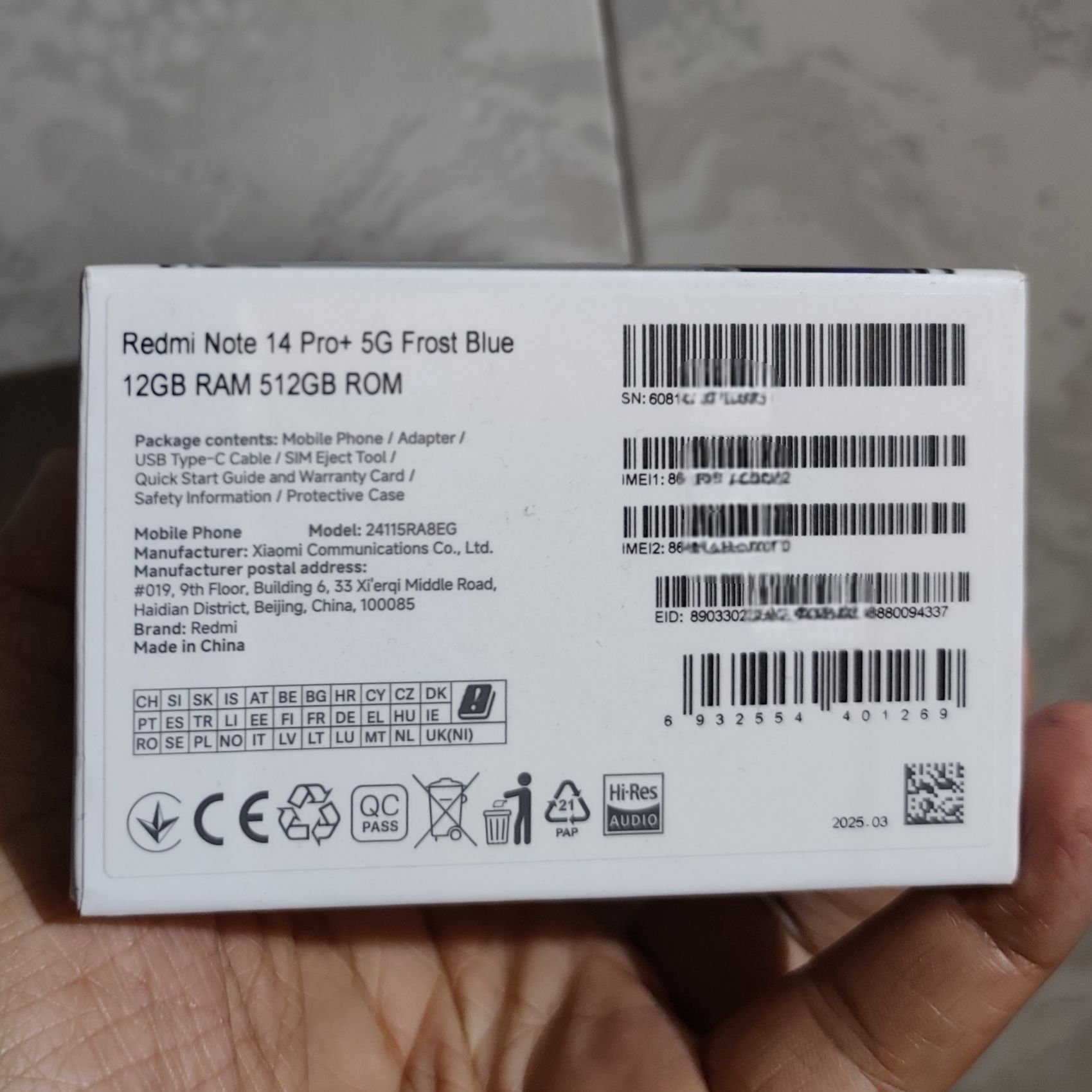 Xiaomi Redmi Note 14 Pro+ 5G (12/512GB)