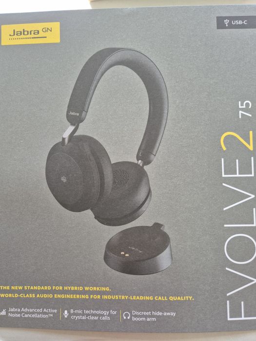 Căsti Wireless, Jabra Evolve 2 75, ANC, Sigilate