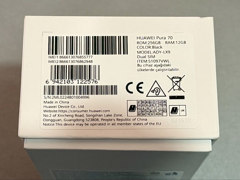 Huawei Pura 70 Black