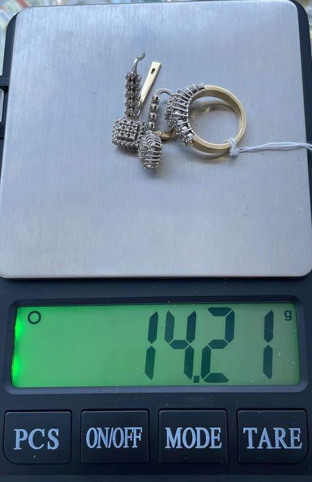 Серёжки золотые 585 пробы