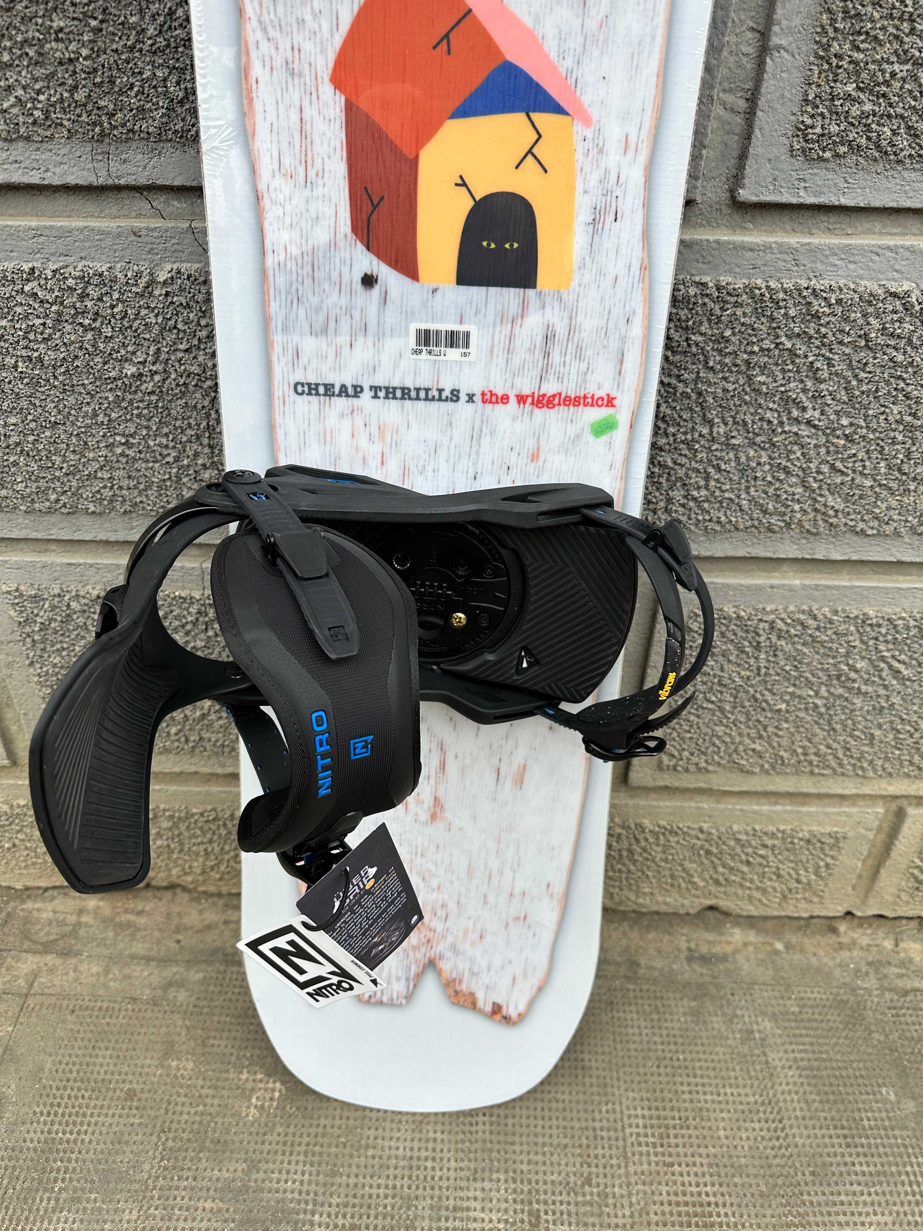 placa noua snowboard nitro cheap thrills rental wide L157cm