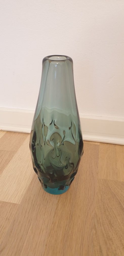 Vaza glastra sticla alexandrit vintage colectie Cehia 1960 Zelezny