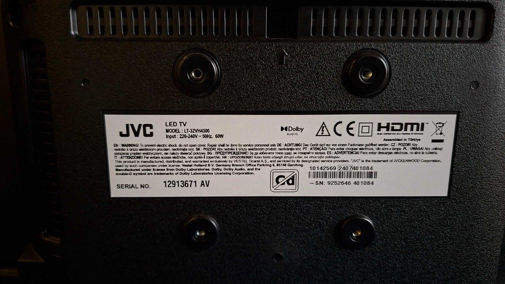 Телевизор JVC - 81см. диагонал