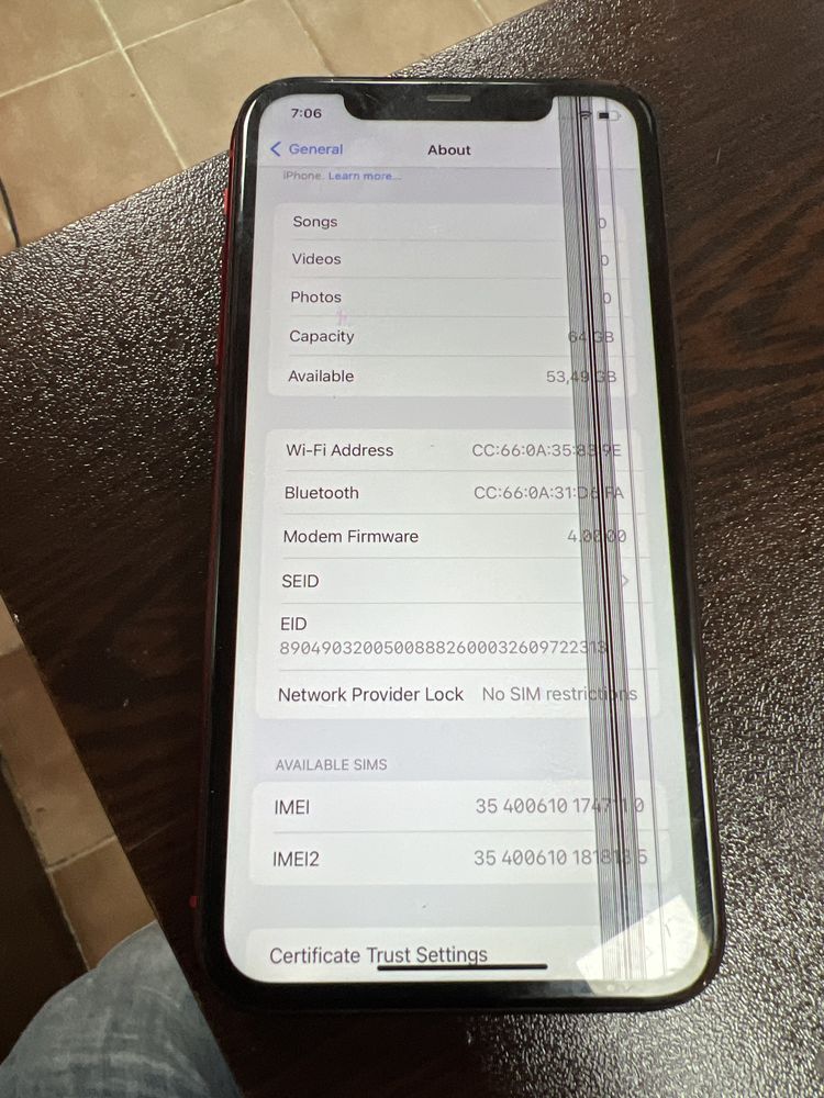 Iphone 11 64gb red product