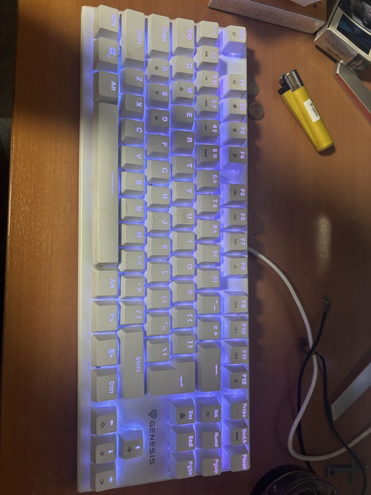 Клавиатура Genesis Mechanical Gaming Keyboard Thor 303 TKL RGB, Silent