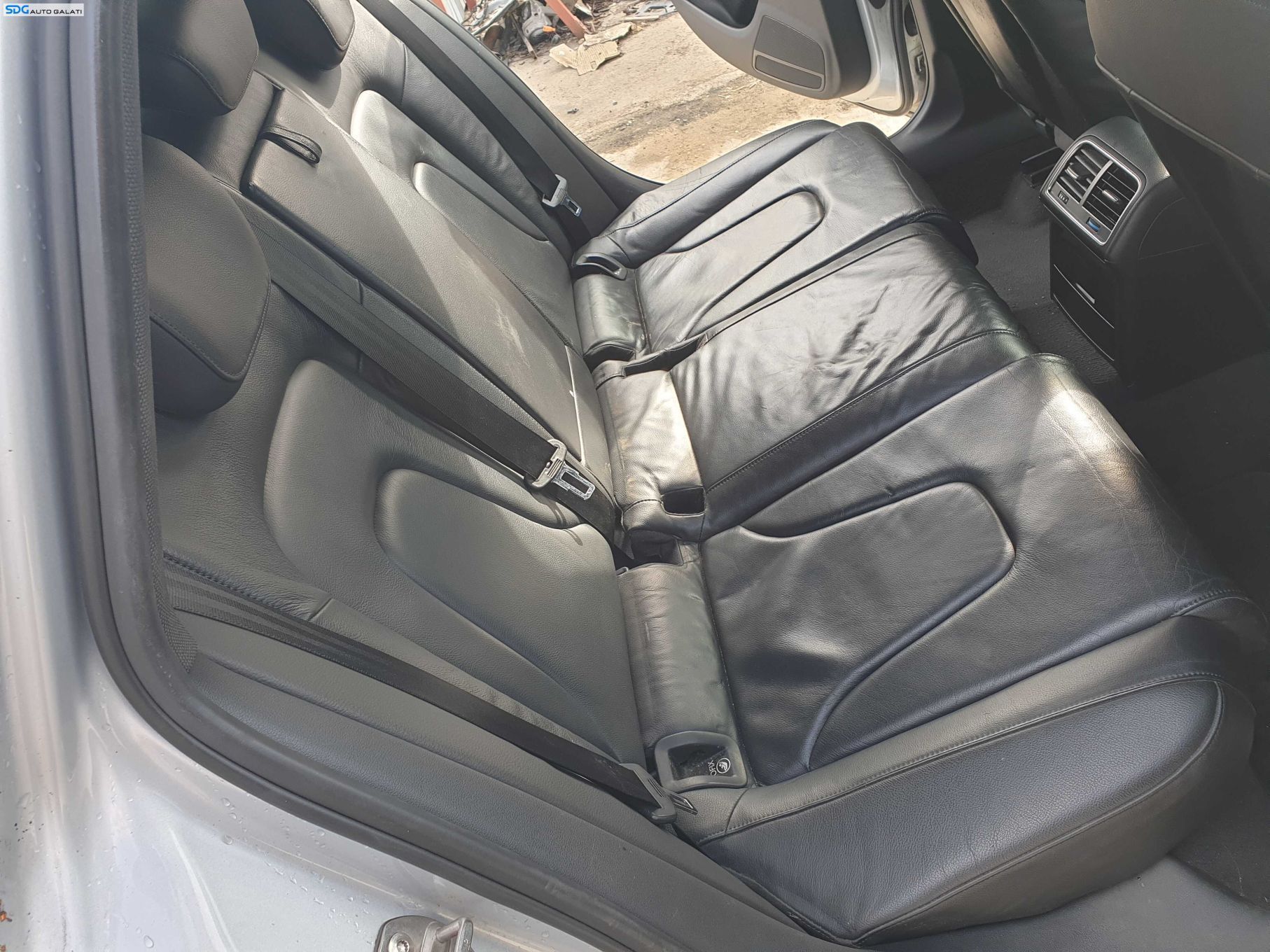 Interior Piele Neagra Fara Incalzire Scaune Fata Stanga Dreapta si Bancheta Spate Sezut cu Spatar Audi A4 B8 Berlina Sedan 2008 - 2015 [K2315]