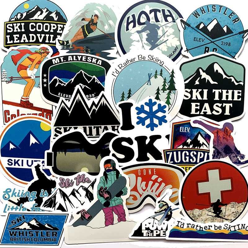 Стикери за декорация 50x - Сноуборд/Ски/Snowboard/Ski/Winter sports