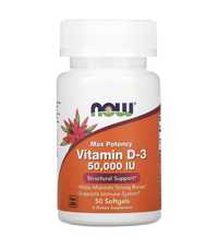 Now Vitamin D3 50.000 IU 50caps -Витамин Д3 50.000