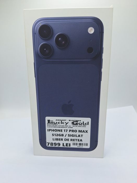 Iphone 17 Pro Max 512gb NOU Sigilat liber de rețea #49613