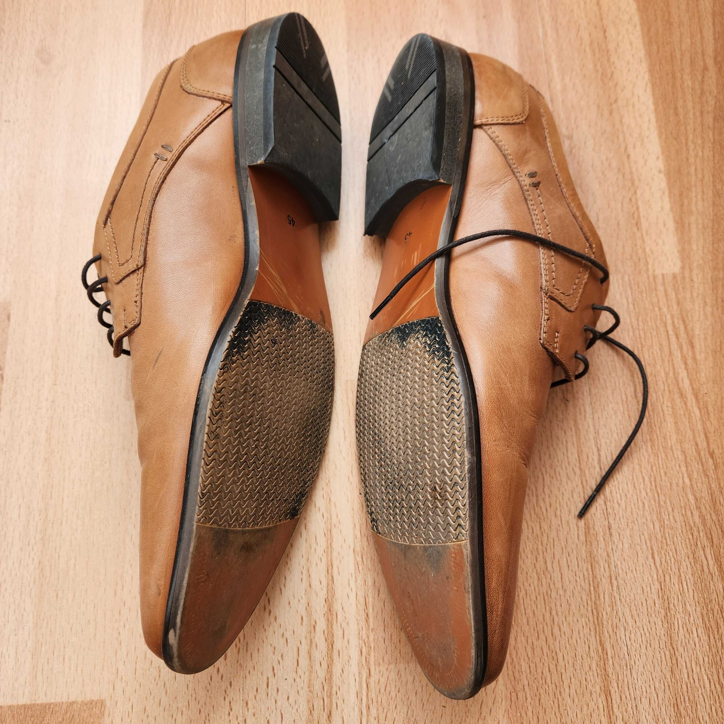 Pantofi piele maro deschis - barbati 43