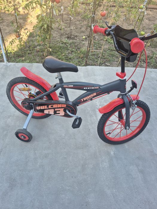 Bicicletă copii Vulcano 03 cu roți ajutătoare 14”