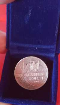 Moneda veche 500 Lei cu eclipsa din August 1999 !