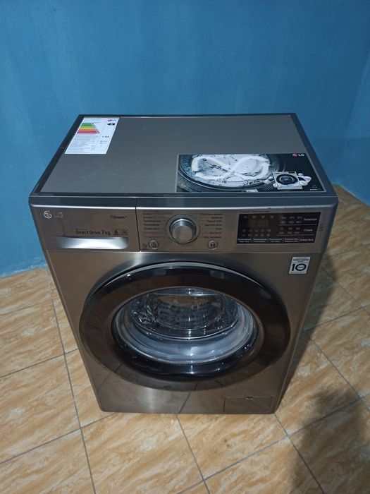 Стиралная DirectDrive Steam Grey LG Стиралка автомат машина Стиралный