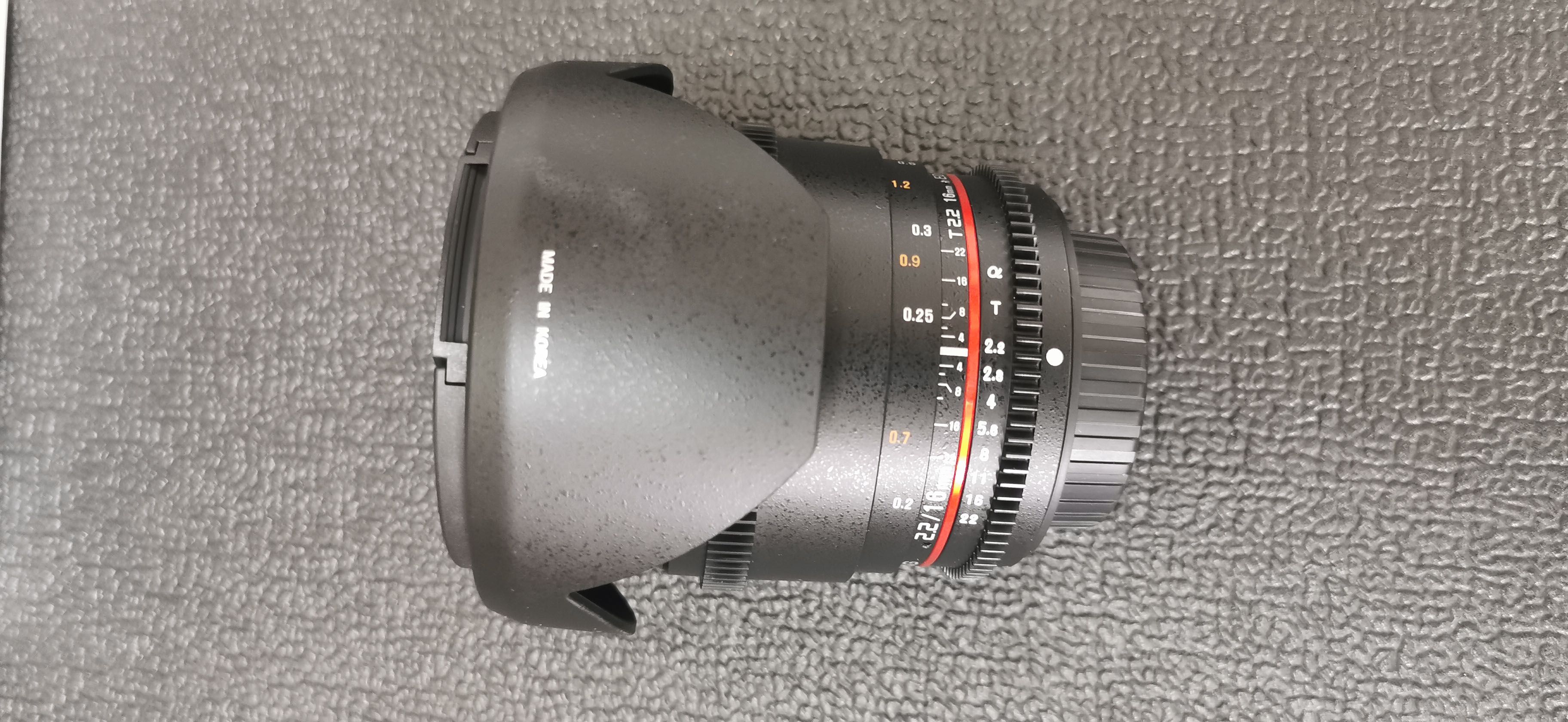 Obiectiv NOU Samyang 16mm T2.2 montura Sony A