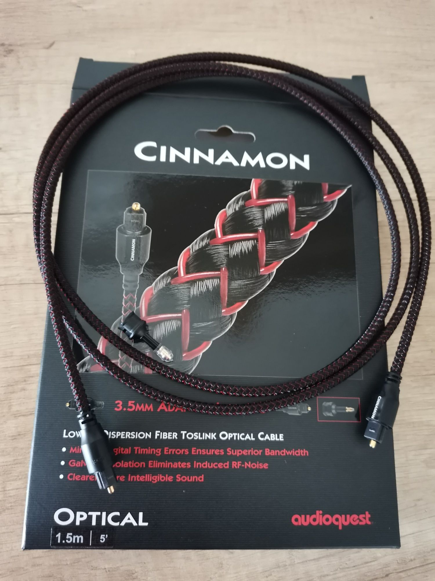 Vand/schimb cablu optic Audioquest Cinnamon optical