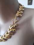 Colier tip double placat cu aur