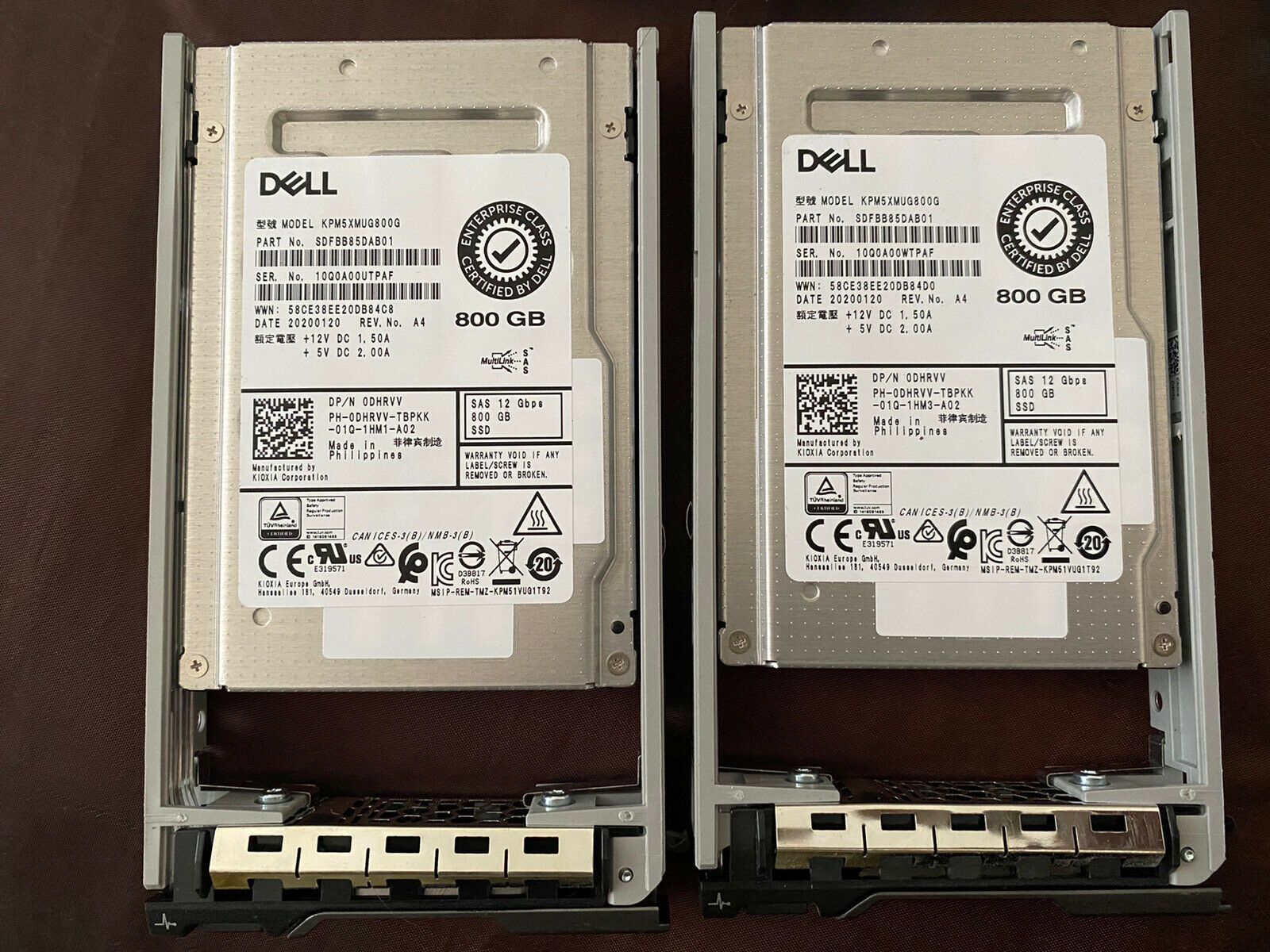 SSD Server SAS 2.5" Dell KPM5XMUG800G 800GB | NOU in plastic bag