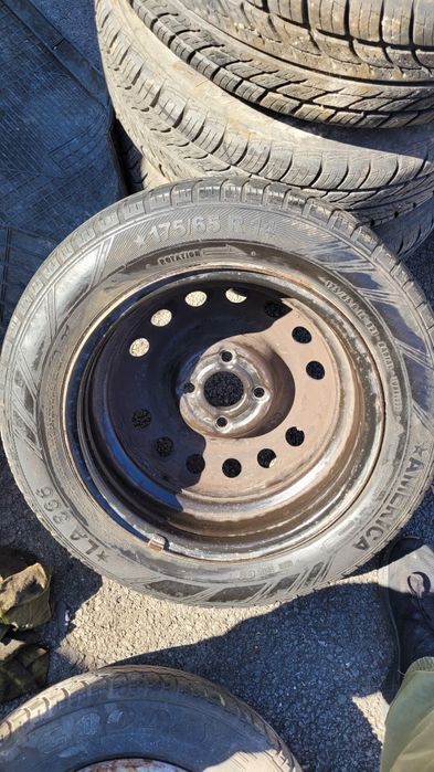 Roți pe R14 (jantă și anvelopă)