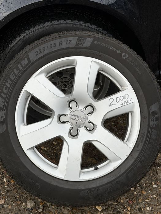Jante cu anvelope Micheline Alpin A6 Audi 225/55R17
