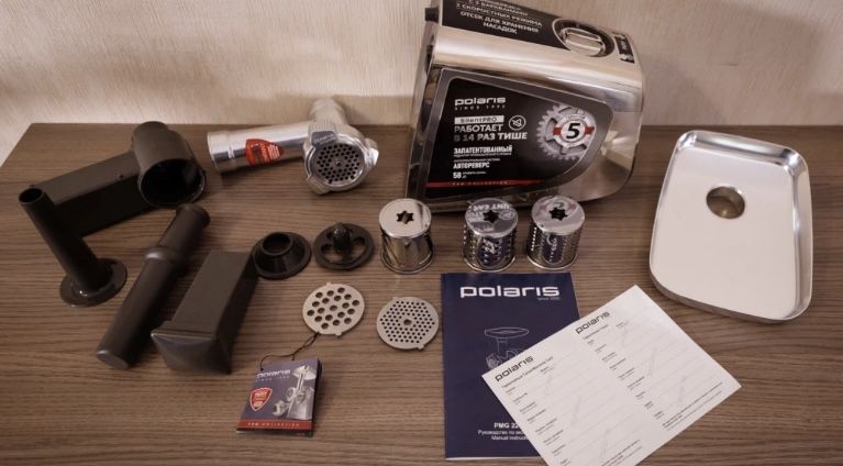Все комплектующие на мясорубку Polaris PMG 2292AL Silent кроме блока