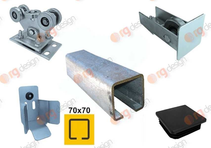 Feronerie Poarta Autoportanta - KIT Complet Poarta 400kg, max 4.3m gol