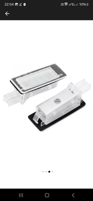 Set becuri lampi led numar Dacia Duster Logan Lodgy Renault Scenic