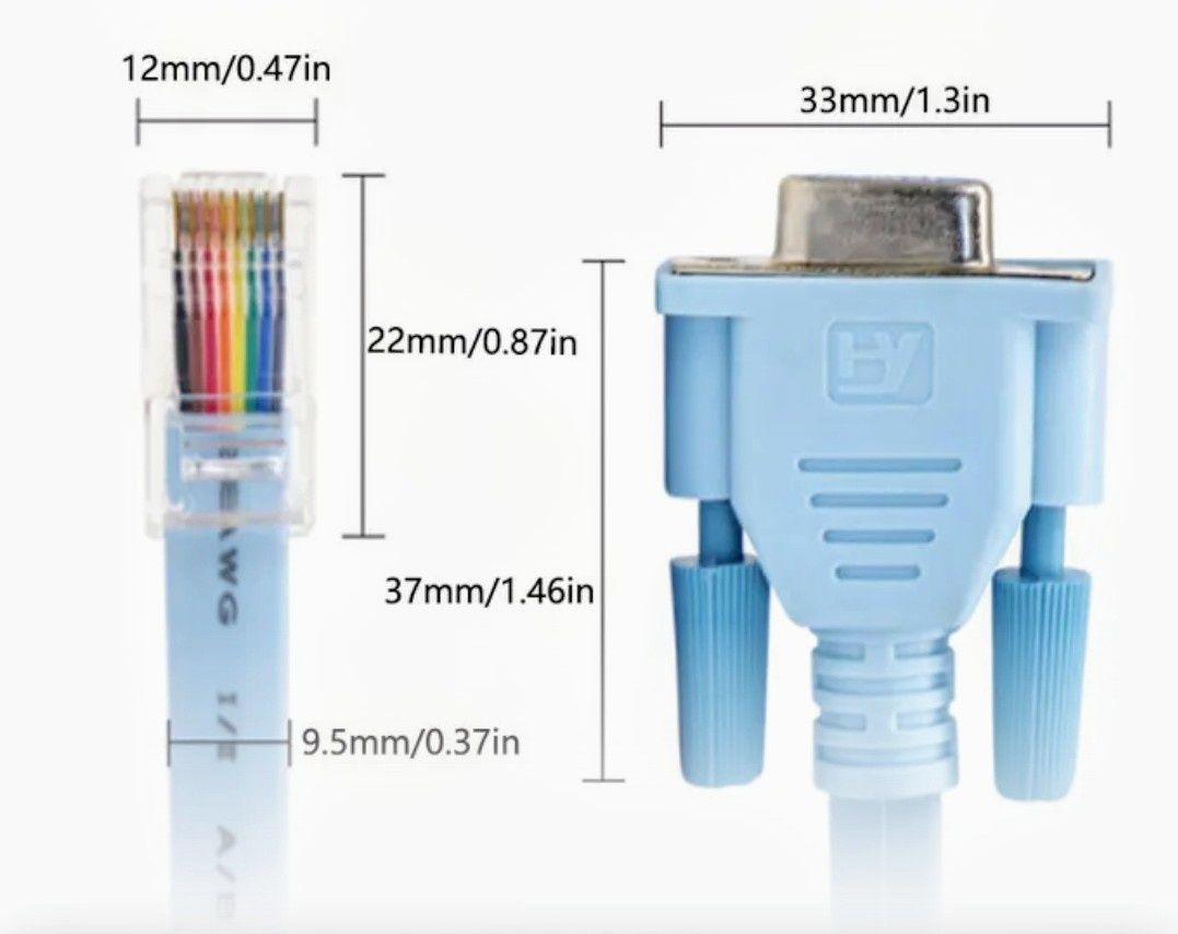 Cablu consolă CISCO RJ45 la DB9