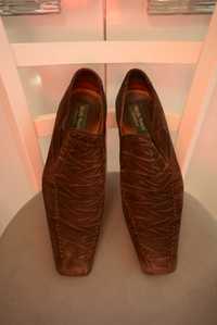 Велурени мъжки елегантни обувки