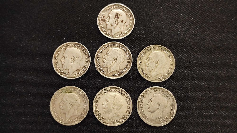 3 сребърни пенса (Великобритания, 1919-1942)