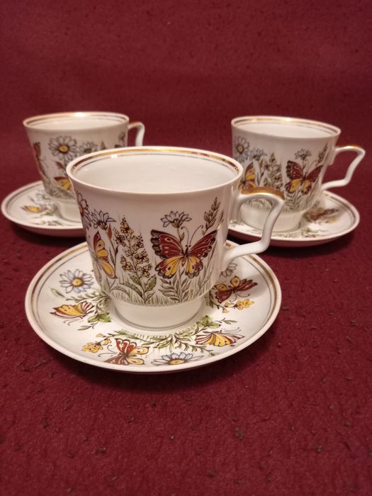 Чашки с блюдцами СССР.